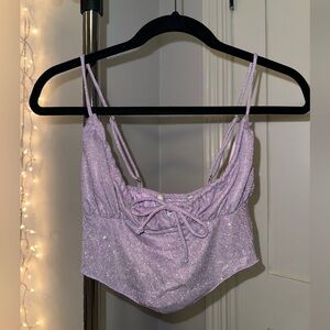 Urban Outfitters Sparkly Crop Top
